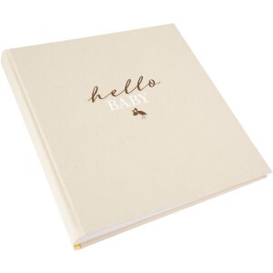 Goldbuch baby album hello.baby Beige 30x31 cm 60 white pages