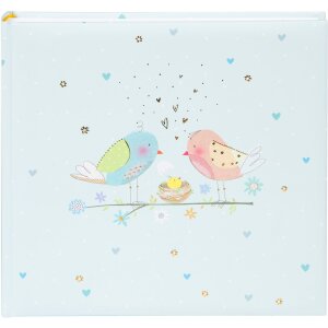 Goldbuch photo album Loving Birds Boy 25x25 cm 60 white...