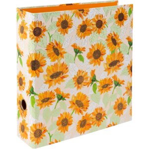 Goldbuch motif folder Sunflower white 2-ring mechanism 8...