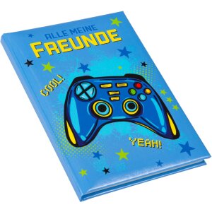 Gold Book of Friends Controller 15x21 cm 88 illustrated pages