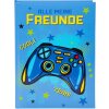 Gold Book of Friends Controller 15x21 cm 88 illustrated pages