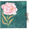 Goldbuch diary with lock Peony 16,5x16,5 cm 96 white pages