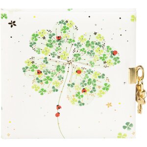 Goldbuch diary with lock Lucky Clover 16,5x16,5 cm 96...