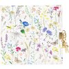 Goldbuch diary with lock Summer Meadow white 16,5x16,5 cm 96 white pages