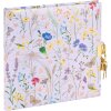 Goldbuch diary with lock Summer Meadow lilac 16,5x16,5 cm 96 white pages