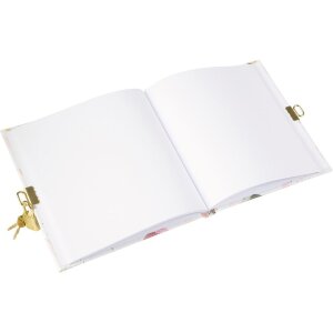 Goldbuch diary with lock Mariposa 16,5x16,5 cm 96 white pages