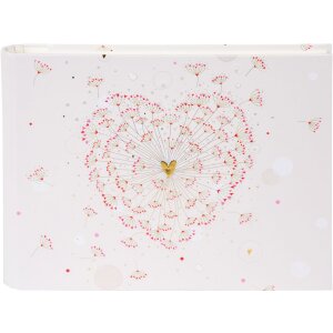 Goldbuch Photo Guestbook Golden Heart 29x23 cm 50 white...