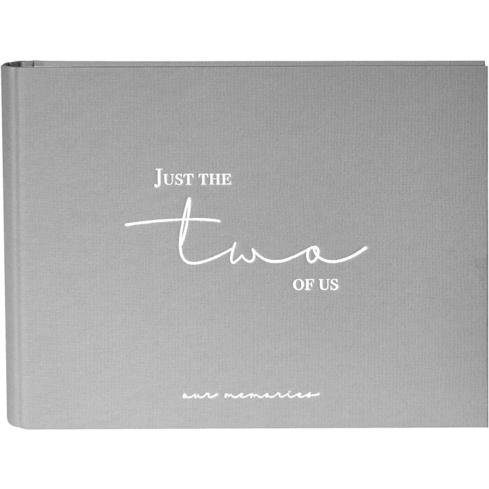 Goldbuch photo guestbook just the two of us grey 29x23 cm 50 white pages