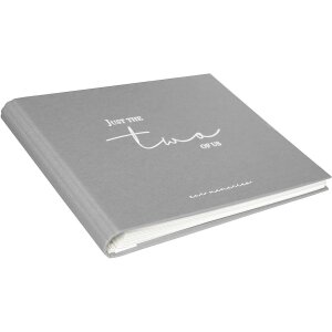 Goldbuch photo guestbook just the two of us grey 29x23 cm 50 white pages