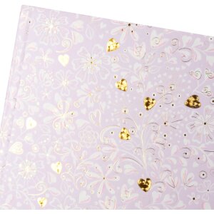 Goldbook guestbook Finamente lilac 25x20 cm 100 white pages