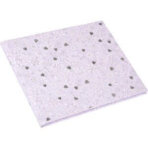 Goldbook guestbook Finamente lilac 25x20 cm 100 white pages silver embossing