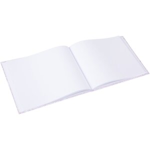 Goldbook guestbook Finamente lilac 25x20 cm 100 white pages silver embossing