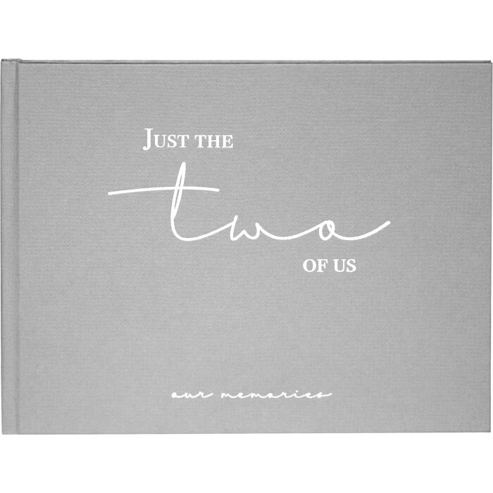 Goldbuch guestbook just the two of us grey 25x20 cm 100 white pages