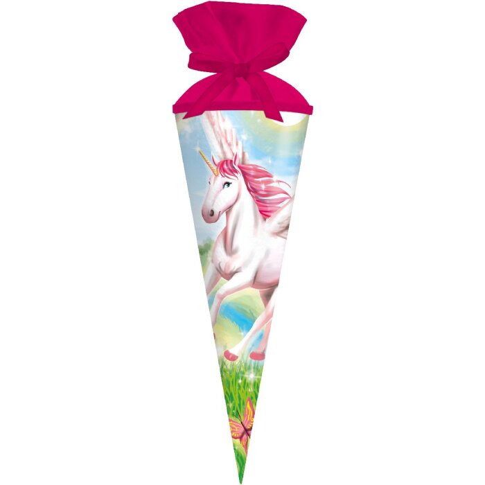 Goldbuch school cone 50 cm round Alicorn unicorn motif