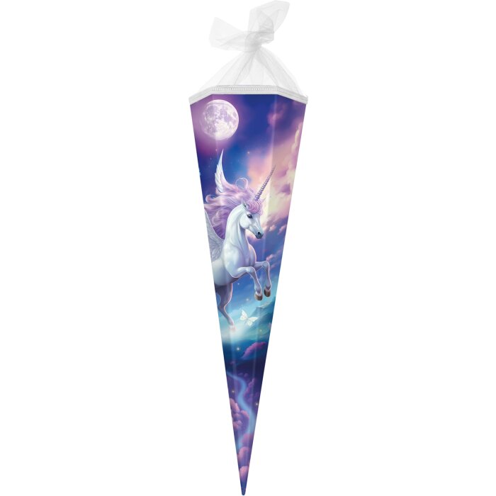 Goldbuch school cone 85cm hexagonal unicorn purple Diana