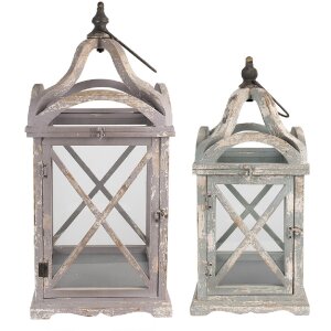 Clayre & Eef 50742 Lanterns (set of 2) 33x33x73 /...