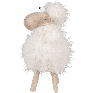 Clayre & Eef 65273 Decoration Sheep 12x12x25 cm White