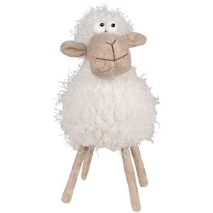 Clayre & Eef 65274 Decoration Sheep 16x16x30 cm White