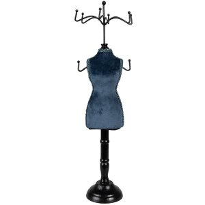 Clayre & Eef 65310 Jewellery Stand Turquoise Black...