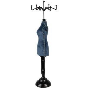 Clayre & Eef 65310 Jewellery Stand Turquoise Black...