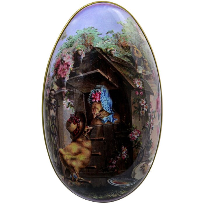 Clayre & Eef 65341 Decoration Egg 7x11x7 cm Purple