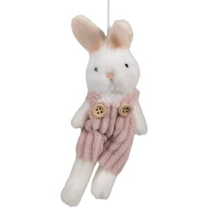 Clayre & Eef 65348 Decoration Pendant Rabbit 6x4x14...