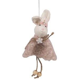 Clayre & Eef 65352 Decorative pendant rabbit 8x3x16...