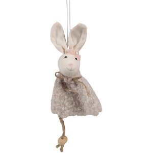 Clayre & Eef 65353 Decorative pendant rabbit 8x3x16...