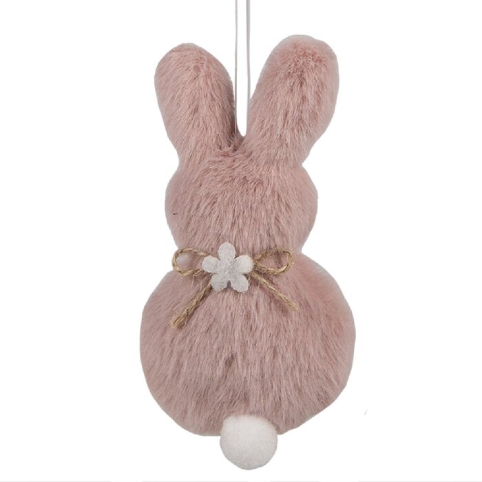 Clayre & Eef 65360 Decorative pendant rabbit 6x2x11 cm Pink