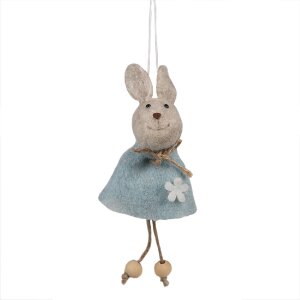 Clayre & Eef 65364 Decoration Pendant Rabbit 6x3x13...