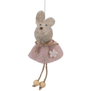 Clayre & Eef 65365 Decorative pendant rabbit 6x3x13...