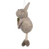 Clayre & Eef 65370 Decorative pendant rabbit 4x3x13 cm Beige