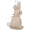 Clayre & Eef 65372 Decorative pendant rabbit 6x1x10 cm Beige