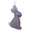 Clayre & Eef 65376 Decorative pendant rabbit 6x1x10 cm Purple