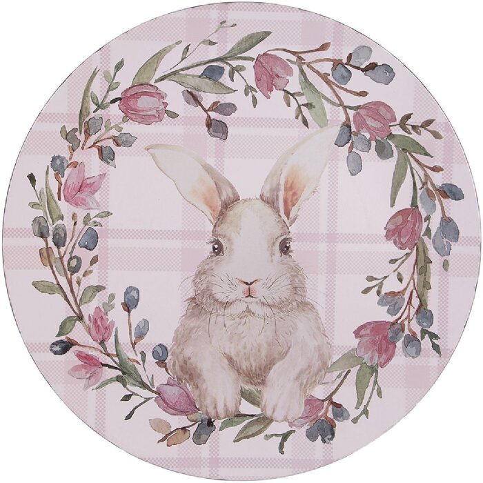 Clayre & Eef 65380 Place mat Ø 33x1 cm Pink