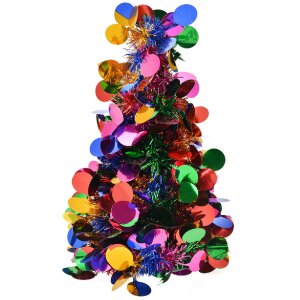 Clayre & Eef 65517 Christmas Tree Coloured Silver...