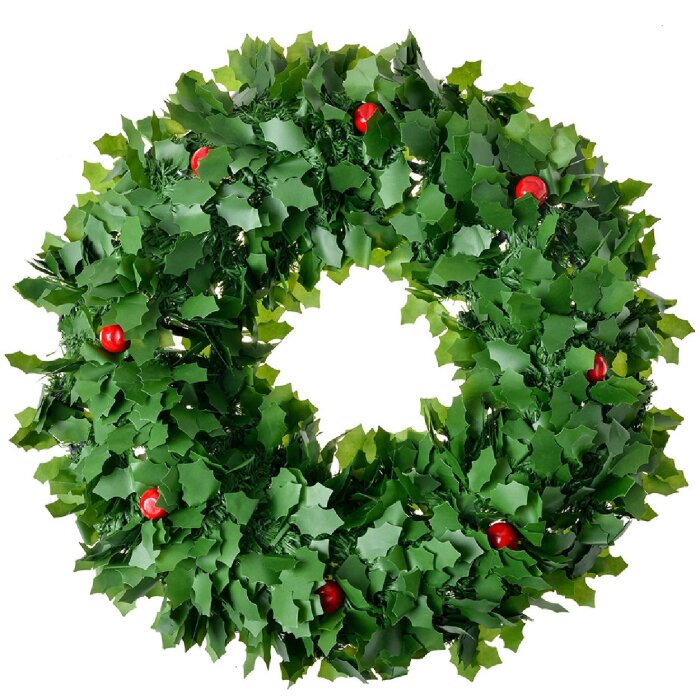 Clayre & Eef 65523 Christmas Wreath Decoration Green Ø 40x6 cm