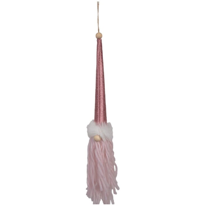 Clayre & Eef 65612 Decorative Hanger Dwarf Pink 6x6x48 cm