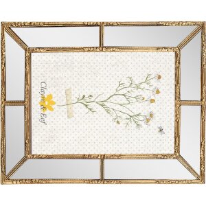 Clayre & Eef 2F1044 Photo frame 16x2x21 cm / 10x15 cm Gold coloured