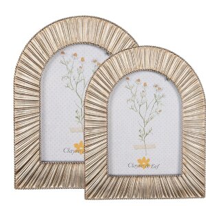 Clayre & Eef 2F1069 Photo frame 18x2x22 cm / 10x15 cm Gold coloured