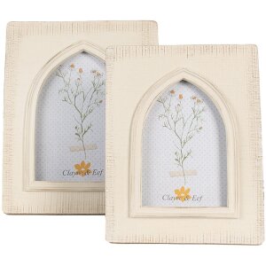 Clayre & Eef 2F1078 Photo Frame Beige 20x2x25cm for photos 13x18cm