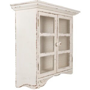 Clayre & Eef 5H0662 Wall cabinet white 56x23x69 cm -...