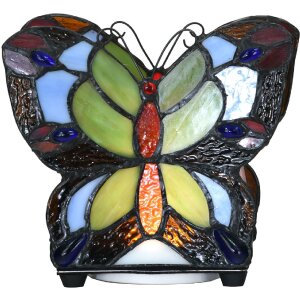 LumiLamp 5LL-6340 Table lamp Tiffany butterfly 15x8x13 cm...