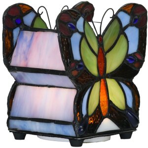 LumiLamp 5LL-6340 Table lamp Tiffany butterfly 15x8x13 cm...