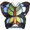 LumiLamp 5LL-6340 Table lamp Tiffany butterfly 15x8x13 cm (LED) Blue