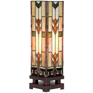 LumiLamp 5LL-6353 Table lamp Tiffany 15x15x54 cm E27/max...