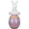 Clayre & Eef 5MG0027 Decoration Rabbit 41x39x91 cm White Purple