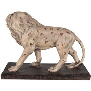 Clayre & Eef 5MG0030 Decoration Lion 55x23x40 cm Beige Brown