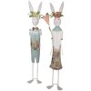 Clayre & Eef 5Y1216 Decoration Rabbit 17x12x88 cm White Green