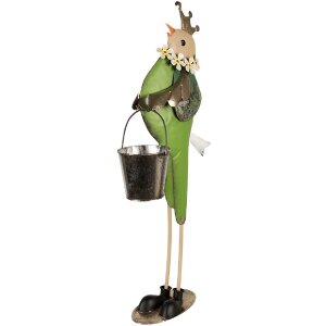 Clayre & Eef 5Y1219 Decorative Bird Green 30x15x83 cm Stylish Garden Design